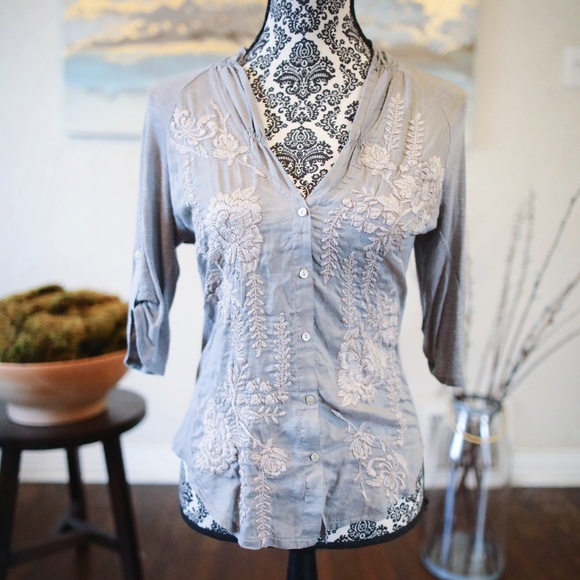 Tiny Tops - Tiny brand taupe/gray top